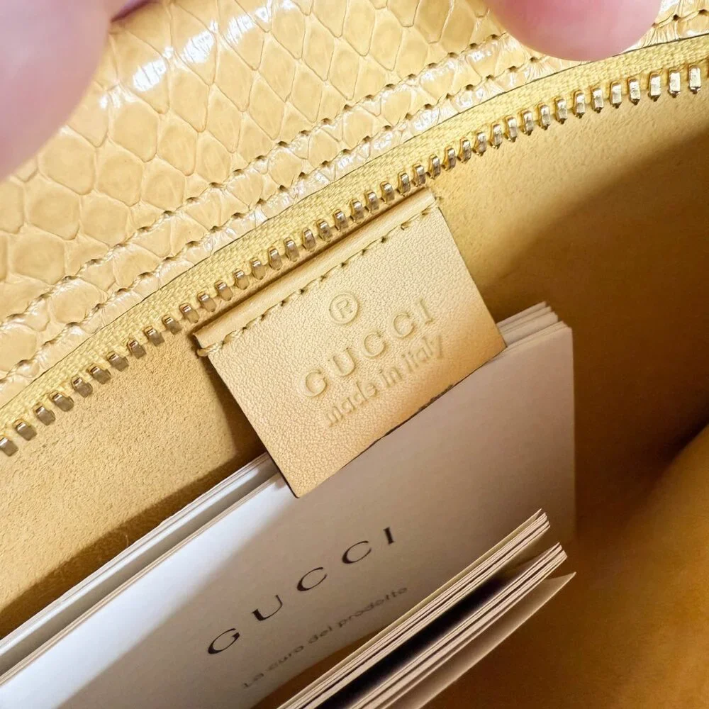 Gucci Rajah Maxi Python tote - Picture 9 of 11